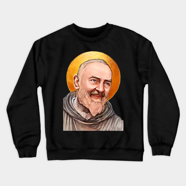 Padre Pio_1 Crewneck Sweatshirt by SOLRACSIER